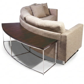 Thayer Coggin Milo Baughman Circle Sofa Back with Optional Circle Sofa Table