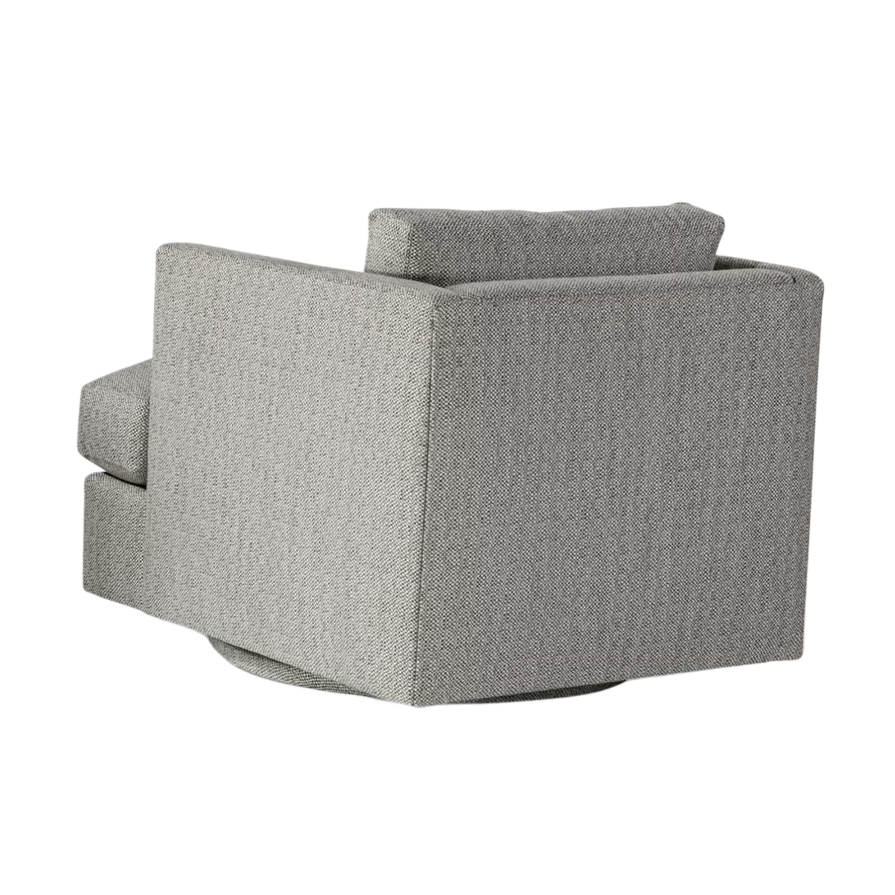 Thayer Coggin Milo Baughman 1107 Design Classic Swivel Chair Angled Back