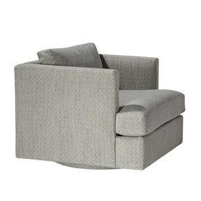 Thayer Coggin Milo Baughman 1107 Design Classic Swivel Chair Angled