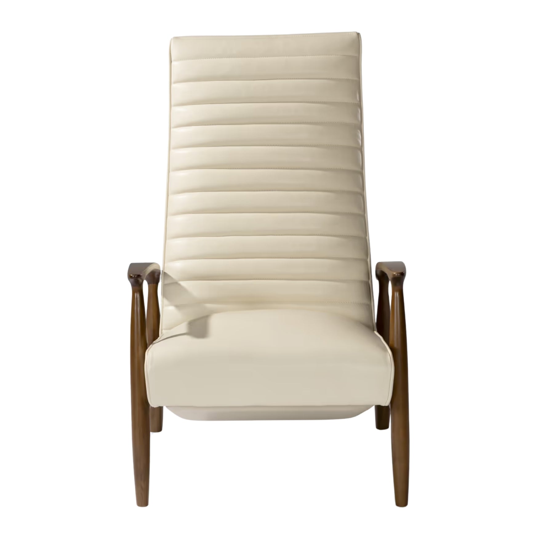 Thayer Coggin Milo Baughman Stitch Recliner Model 1546-115 Front