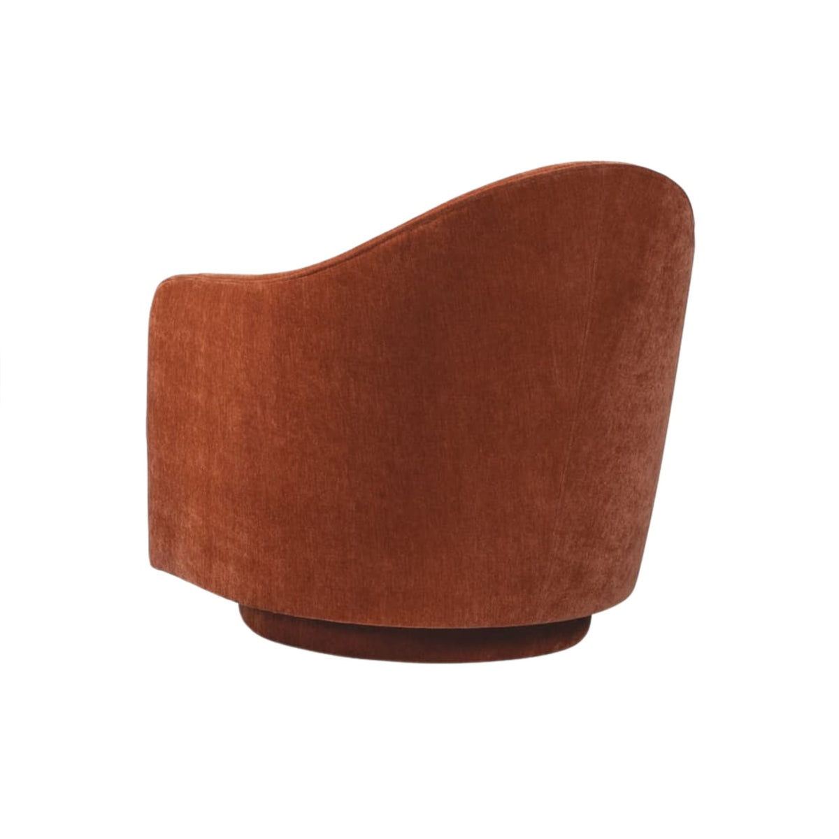 Thayer Coggin Milo Baughman Tear Drop Swivel Tilt Chair 1414-113 Back