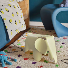 Vitra Eames Elephant Canary RE in Bedroom with Panton Chair