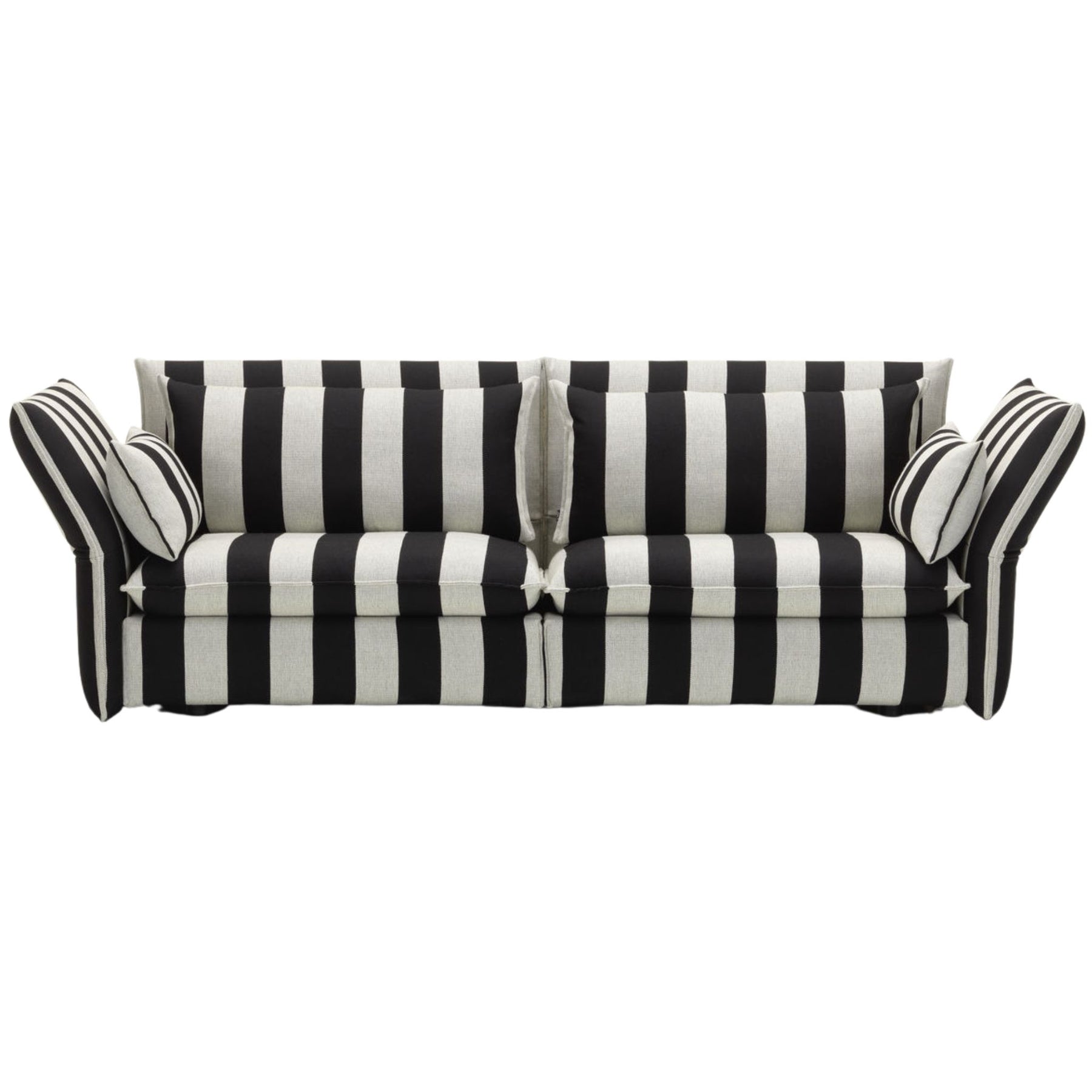 Vitra Mariposa Sofa Black and White Stripes