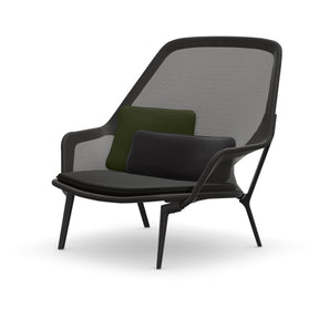 Vitra Slow Chair Black with Black Base