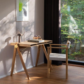 We Do Wood Field Desk in Scandi Home Office by Window