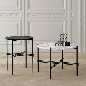 GUBI Gam Fratesi TS Cofee Tables Black and White Marble