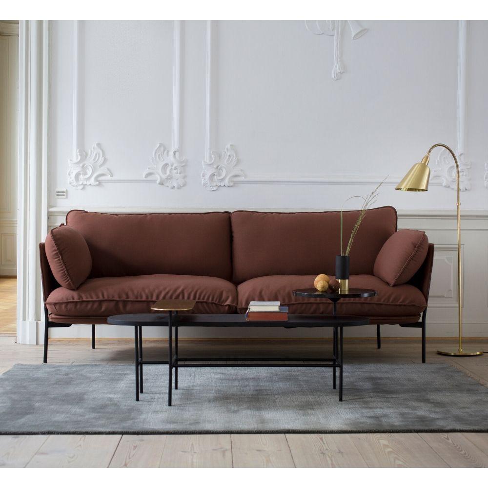 AJ7 Bellevue Floor Lamp in room with Cloud Sofa and Palette Coffee Table &Tradition Copenhagen