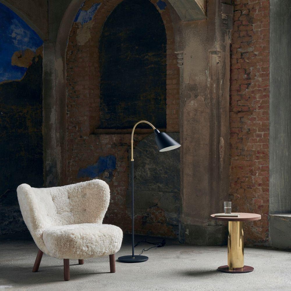 AJ7 Bellevue Floor Lamp in room with Little Petra Chair &Tradition Copenhagen