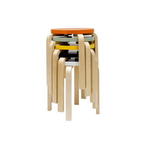 Alvar Aalto E60 Stackable Stools by Artek