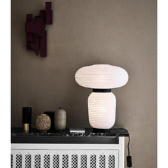 And Tradition JH18 Formakami Table Lamp by Jaime Hayon styled in room with Vases