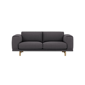 Anderssen & Voll Rest 2-Seater Sofa upholstered in Vancouver 13 textile with Oak Base by Muuto