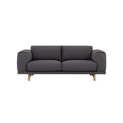 Anderssen & Voll Rest 2-Seater Sofa upholstered in Vancouver 13 textile with Oak Base by Muuto