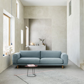 Muuto Rest 3-Seat Sofa by Anderssen and Voll with Airy Half Size Coffee Table