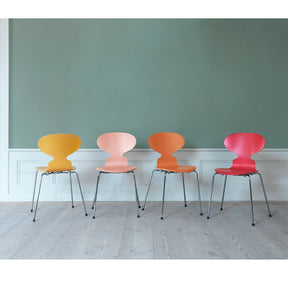 Ant Chairs in Colors by Tal R in Room Fritz Hansen Arne Jacobsen