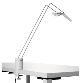 Antenna Design White Sparrow Table Lamp with Clamp Knoll