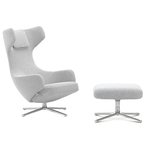 Antonio Citterio Grand Repos and Ottoman Pebble Grey Vitra