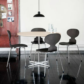 Arne Jacobsen Ant Chair Black Ash Dining Room Fritz Hansen