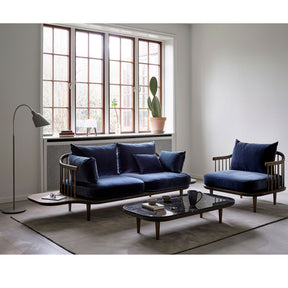 Arne Jacobsen Grey Bellevue Floor Lamp in Room Space Copenhagen Furniture And Tradition