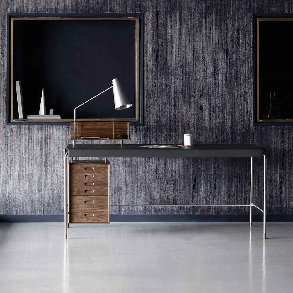 Arne Jacobsen Society Table AJ52 Writing Desk by Carl Hansen and Son in Room