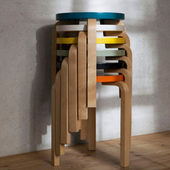 Artek Alvar Aalto Stool 60 Stacked