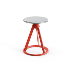 Red Coral Base Polished Aluminum Seat