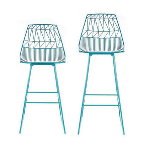Bend Lucy Bar Stool and Counter Stool Peacock Blue