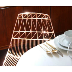 Bend Lucy Copper Chair Gleaming at Table
