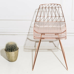 Bend Lucy Chair Copper in situ with Plant