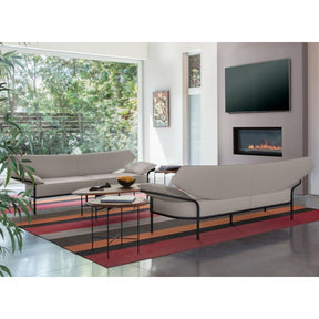 Bernhardt Design Float Coffee Table by Terry Crews in Living Room with Ibis Sofas