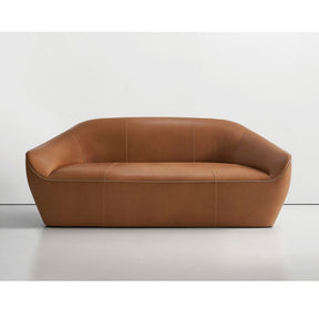 Bernhardt Design Terry Crews Becca Sofa Brown Leather Small