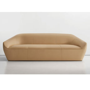 Bernhardt Design Terry Crews Becca Sofa Cream Leather