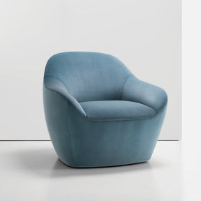 Bernhardt Design Terry Crews Becca Chair Light Blue Velvet