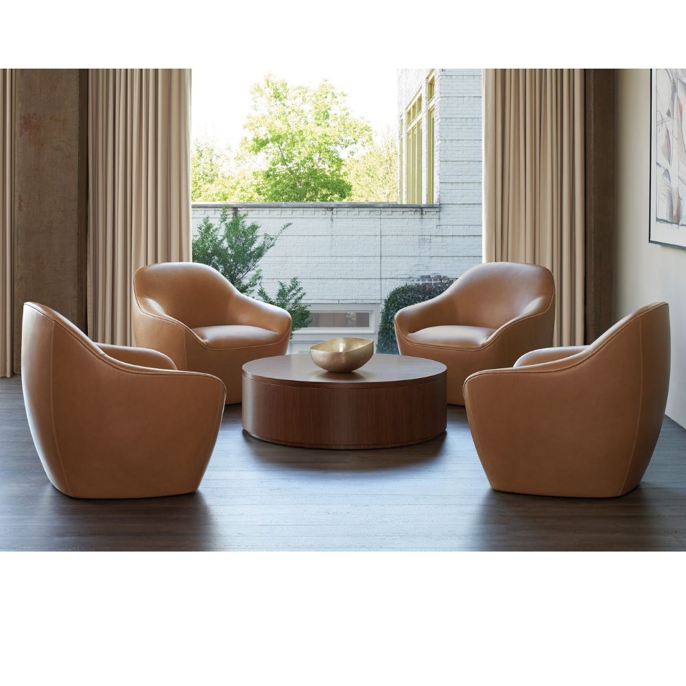 Bernhardt Design Terry Crews Becca Chairs in Hotel Lobby