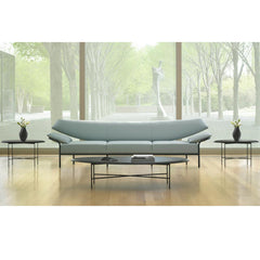 Bernhardt Design Float Coffee Table by Terry Crews in North Carolina Museum of Art with Ibis Sofa