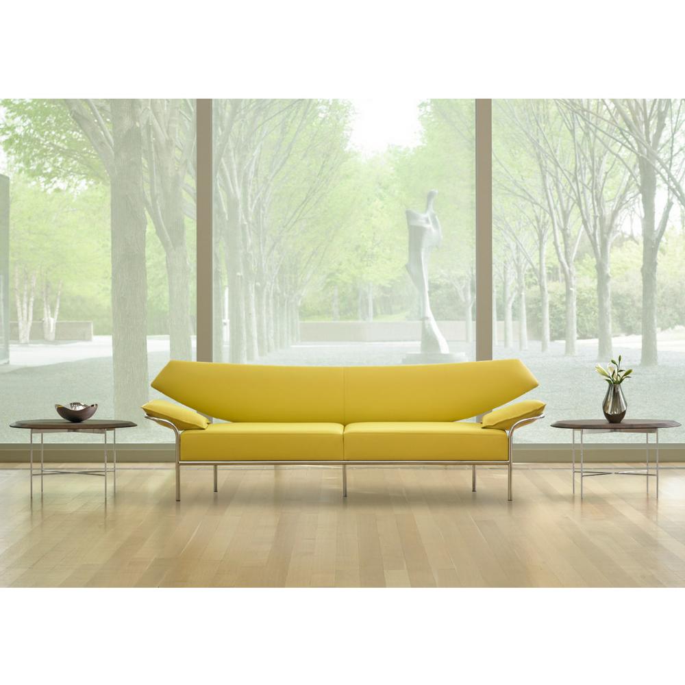 Bernhardt Design Float Side Tables by Terry Crews in NC Art Museum with Yellow Ibis Sofa