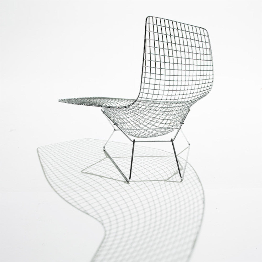 Bertoia Asymmetric Chaise from Behind with Shadow