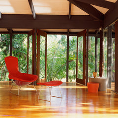 Bertoia Bird Chair in Tropical Room with Maya Lin Stones