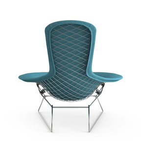 Bertoia Bird Chair from Behind with Teal Cover Knoll