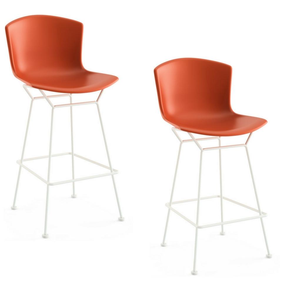 Bertoia Molded Shell Bar and Counter Stools by Knoll
