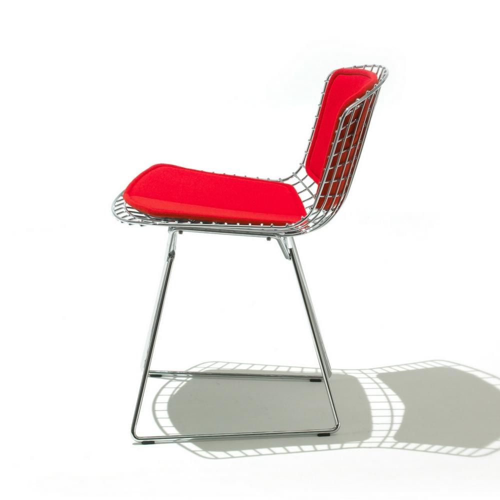 Bertoia Side Chair with Back Pad and Seat Cushion from Knoll