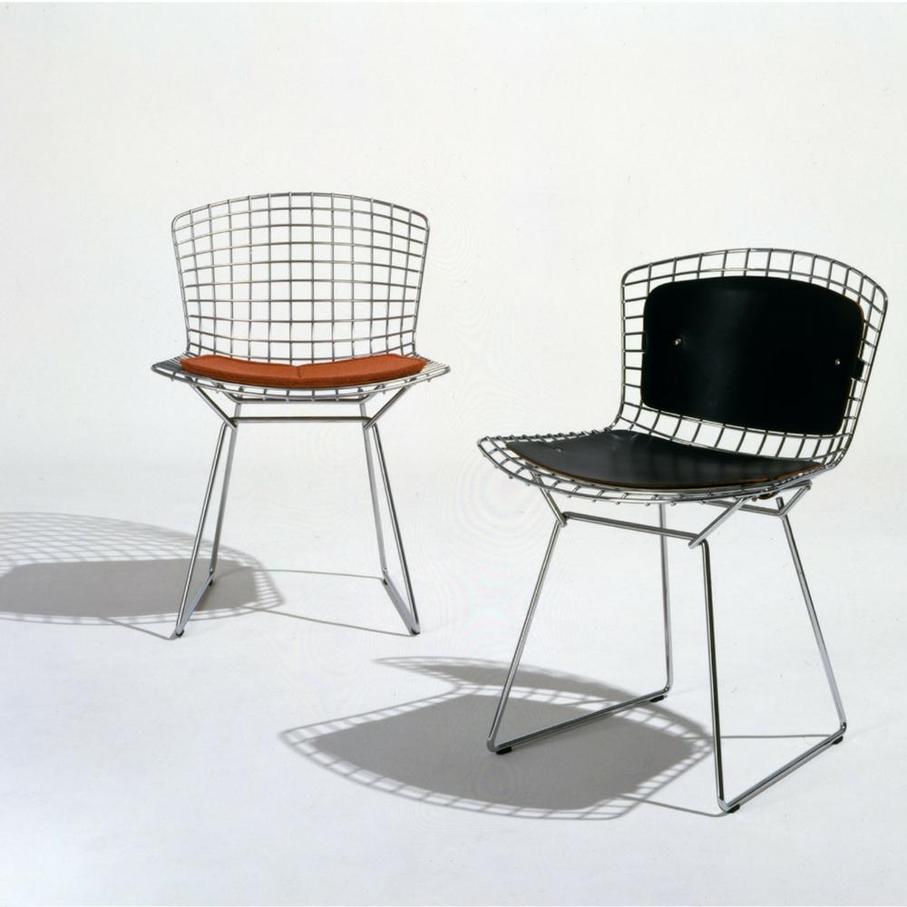 Knoll Bertoia Side Chair with Back Pad and Seat Cushion