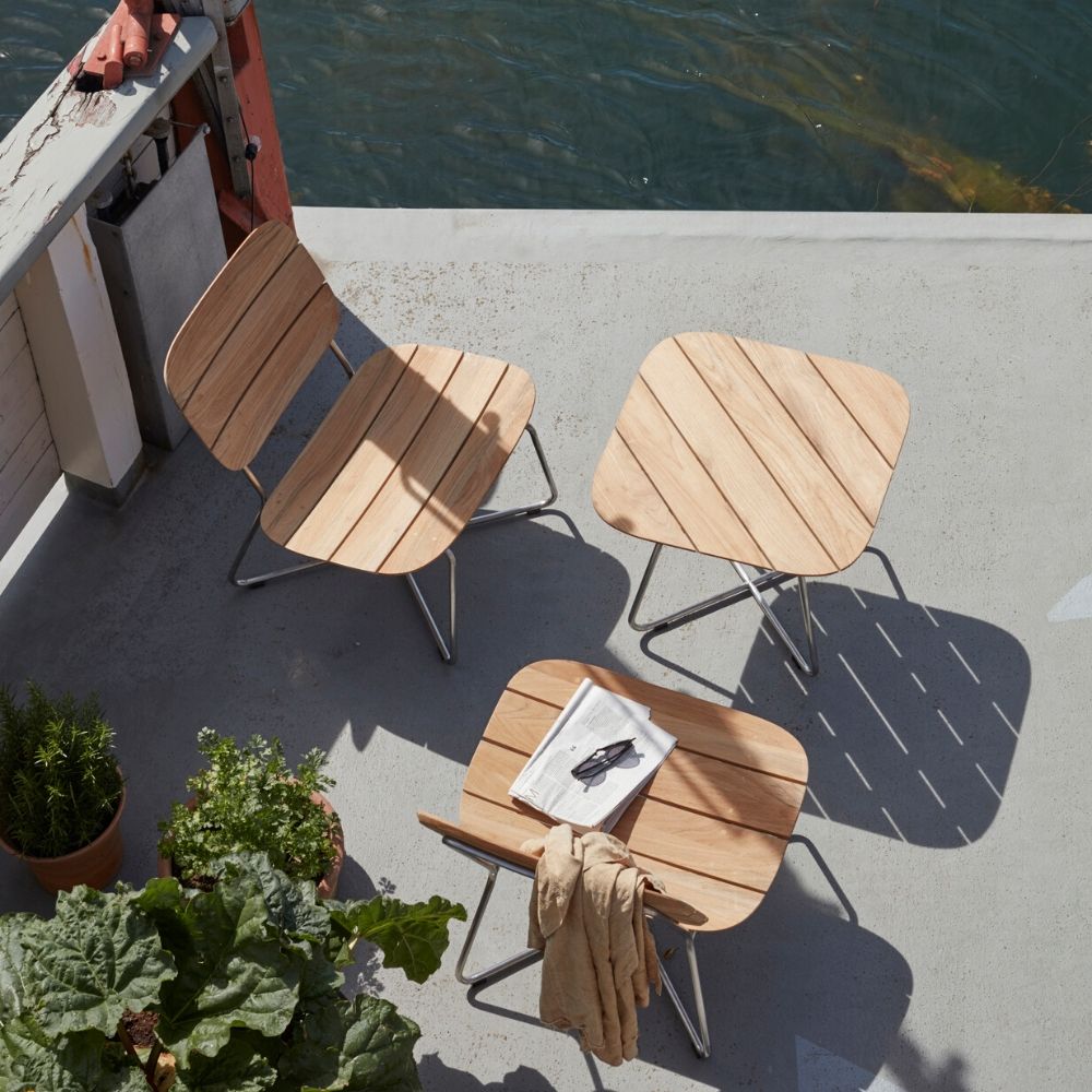 Skagerak Lilium Lounge Chairs and Table by Bjark Ingels Group