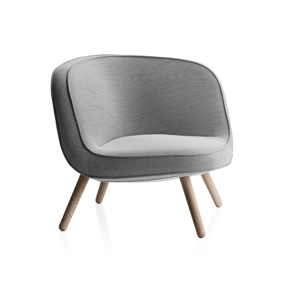 Fritz Hansen Via 57 Chair by Bjarke Ingels in Light Grey Steelcut Trio 2 124 by kvadrat