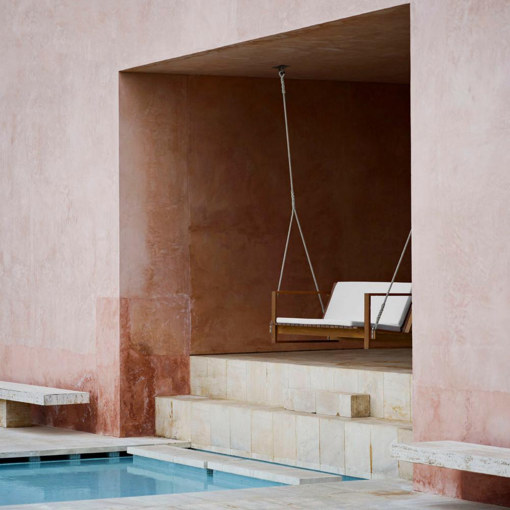 Bodil Kjaer Teak Outdoor Swing by Pool Carl Hansen and Son Outdoor Furniture