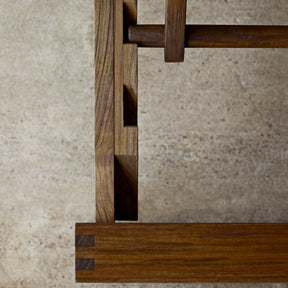 Bodil Kjaer Teak Chaise Lounge Detail Carl Hansen and Son Outdoor Furniture Collection