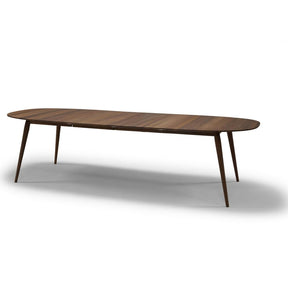 bruunmunch PLAY Lamé Dinner Table Extendable in Smoked Oak Angled