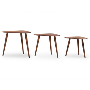 bruunmunch PLAY Organic Side Tables Walnut all three sizes