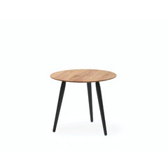 bruunmunch PLAY Round coffee table oak top with black oak legs small