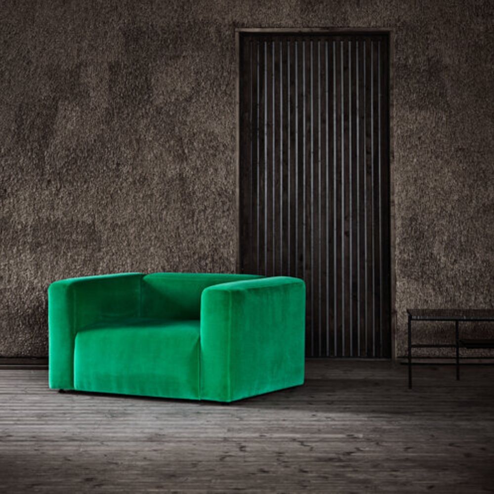 Bruunmunch Pump Lounge Chair Green Velvet