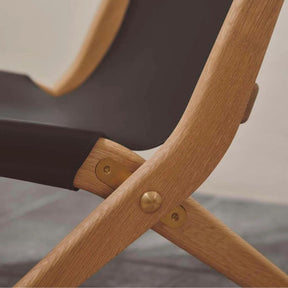 byLassen Saxe Chair Oiled Oak and Black Leather by Mogen Lassen